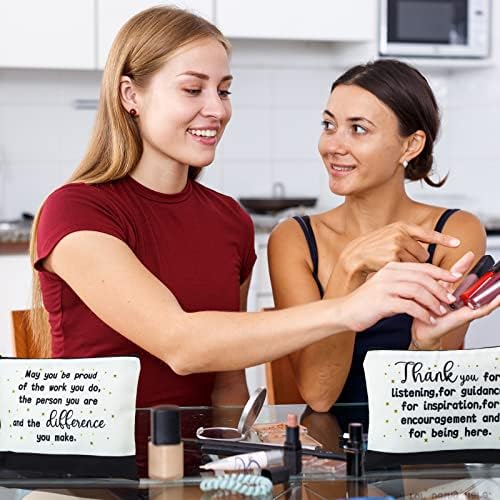 פינקון תודה מתנות על נשים הערכת שקיות קוסמטיקה מתנות לעמיתים לעבודה מתנות מעוררות השראה שקיות מטלה לחברים עמיתים להערכה תיקי