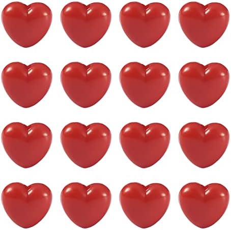 100 יחידות מוצק אדום לב פוני חרוזים קטן חמוד לב אטום אקריליק חרוזים מרווח לנשים ילדה צמיד שרשרת מחזיק מפתחות תכשיטי