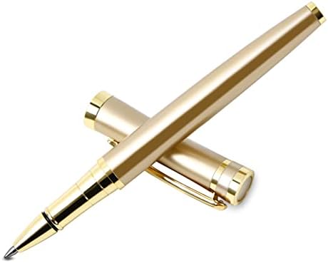עט כדורים עם קופסת מתנה, עט כתיבת יוקרה עם 2 חומר דיו שחור נוסף מילוי עטים מנהלים רוחב קו 0.5 ממ עט מפואר בעסקים