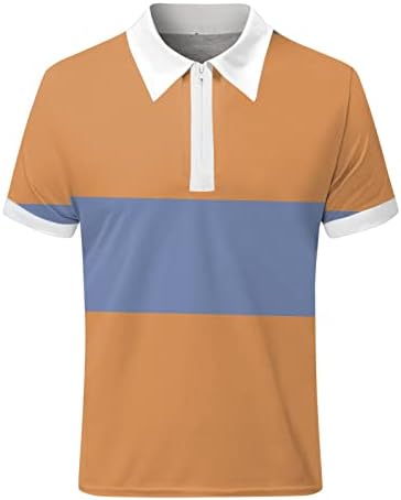 חולצות פולו גולף של אייאסו לגברים שרוול קצר קמטים בחינם 4 דרך למתוח לחות בביצועי צווארון צווארון צווארון