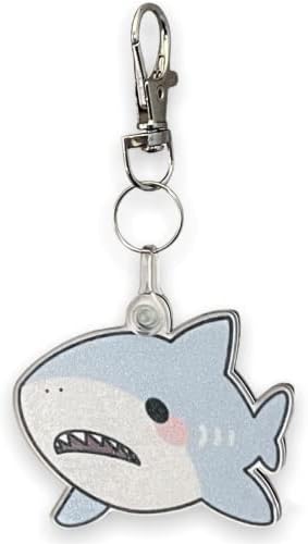 את אקריליק מקום תינוק כריש מחזיק מפתחות-קסם עבור ארנק חיתול תיק תיק ילדים תרמיל מחזיק מפתחות