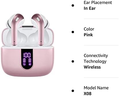 Tagry Bluetooth אוזניות אמיתיות אוזניות אלחוטיות 60 שעות LED LED תצוגת אוזניות עם מארז טעינה אלחוטי IPX5 אטום אוזניות אוזניות