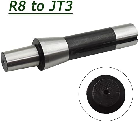 Timunr R8-JT3 R8 Shank JT3 מתאם מקדח צ'אק ארבור, סגסוגת מקדח פלדה צ'אק ארבור לעיבוד מכונות טחון