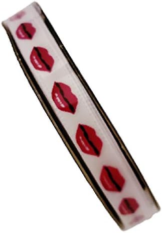 שפתיים/נשיקות של סרט שפתיים ורודות חמות - 1/4 אינץ 'x 15' רגל