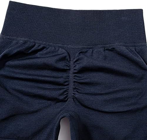 מושנגקי נשים שלל אימון מכנסיים קצרים גבוהה מותן כושר יוגה חלקה מכנסיים קצרים