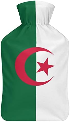 אלג'יריה דגל בקבוק מים חמים עם כיסוי גומי חמוד שקית מים חמים בקבוק מים חמים לספה מיטה