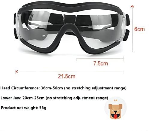 משקפי שמש של כלב ווטנדי משקפי כלבים, הגנת UV הגנה על רוח הגנה על אבק הגנת אבק הערפל משקפי מחמד משקפיים ללבוש עיניים