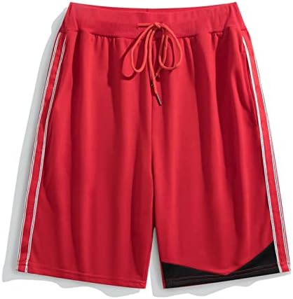 מכנסי כדורסל של Wenkomg1 Mens, גזעים קלים משקל קלים מהיר של צבע יבש.