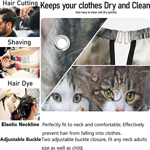 Visesunny Barber CAPE הרבה חתולים של גזעים שונים חיתוך שיער פוליאסטר סלון כף קייפ סינר אנטי-סטטי תספור