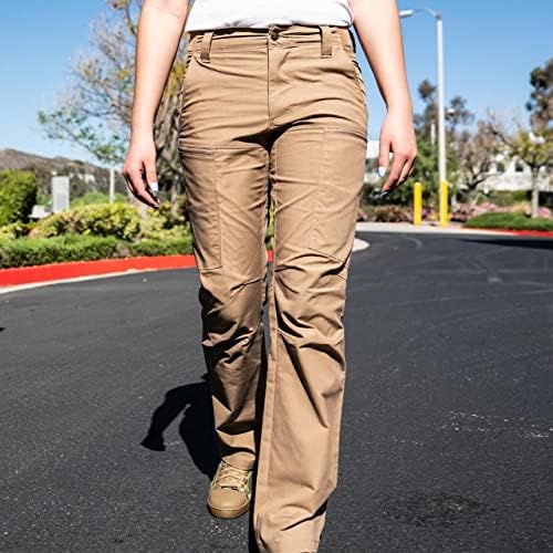 להילוך משטרת LA נשים BFE מכנסי מטען טקטיים, מכנסיים טקטיים בכושר אתלטי לנשים, מכנסי טאק קלים של נשים
