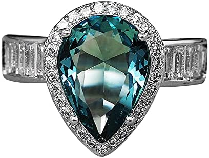 טיפה של Diamond Hollow אהבה בצורת טבעת טבעת טבעת מים נחושת טבעות מלאות טבעות בתפזורת לנשים