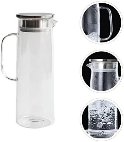 לימונדה כד לימונדה כד גדול קיבולת מים כד לשימוש חוזר תה קומקום משקאות כד כד עבור בירה לימונדה חלב קפה תה 1.5 ליטר סודה מקרר