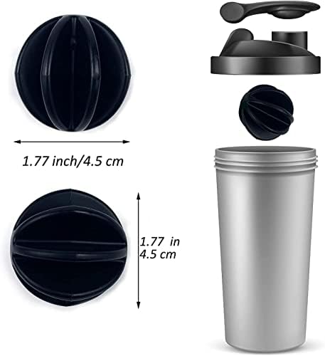 בקבוק שייקר פלסטיק להקציף כדור החלפת 6-צבע ערך חבילה-קל לניקוי, גדול 1.77 אינץ,חזק עבור גם מיזוג & מגבר;
