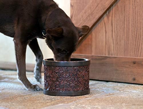 חיות מחמד נרקומן ג ' קסון מוגבה כלב קערת עבור מזון ומים עם נירוסטה רחיץ פנימי קערה