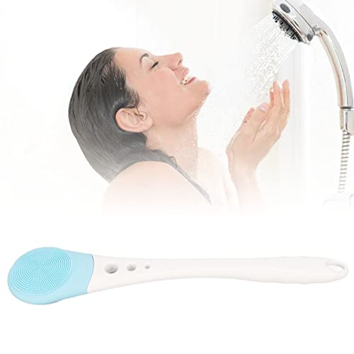 מקלחת חשמלית מברשת אחורי ידית אמבטיה מברשת גוף מברשת סיליקון אמבטיה מברשת גוף פילינג ילדים מבוגרים מברשת מקלחת כחולה