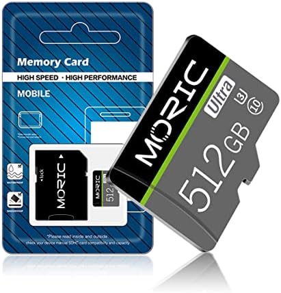 כרטיס מיקרו 512 ג ' יגה-בייט במהירות גבוהה כרטיס זיכרון 10 כרטיס זיכרון לסמארטפונים, טאבלטים, מצלמות ומתג נינטנדו