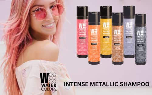 צבעי מים אינטנסיביים צבע מתכתי מפקידים שמפו חופשי סולפט, שומר ומשפר את צבע השיער.
