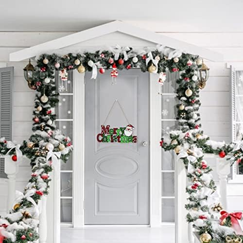 עיצוב נוליטוי וודסי 1 pc חג המולד עץ חלול- קבלת פנים קבלת פנים לקישוט דלת עץ צלחת דלת חג המולד צלחת דלת דלת מעודנת