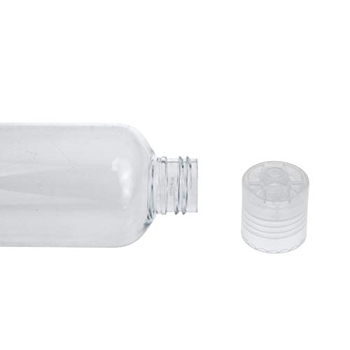 Bekith 16 אורזים בקבוקי סחיטה ריקים פלסטיק עם כובע ההפוך העליון של הדיסק - 8 OZ מכולות נסיעה לשמפו, קרמים, סבון גוף