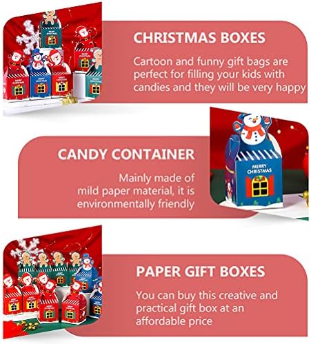 Valiclud 10 יחידות עדינות קופסאות פינוק חג מולד נייר קופסא מתנה נייר מקסים עיצוב מכולות