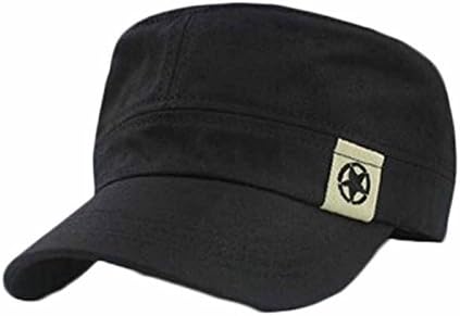 כובע בייסבול כובע בייסבול של צבא שדה מתכוונן לגברים נשים סיור יומי בסיסי כובע שיח צבע אחיד גג שטוח כובע צבאי צוער