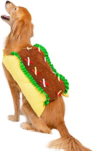 תחפושת טאקו של כלב מחמד של מחמד - אוכל מצחיק תלבושת תלבושת לחיות מחמד לחתולים קטנים, בינוניים, גדולים, גדולים - מושלמים