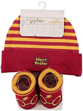 הארי פוטר בנים כובע ותפאורה של הארי - סט מתנה לתינוק עם כובע וגרביים למשך 0-12 חודשים