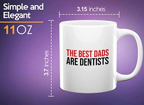 קרקע דלי רופאים רופאי שיניים ספל קפה 15oz לבן - אבות הם רופאי שיניים - אבא שיניים אורתודנט שיניים רפואת שיניים אבא עוזר