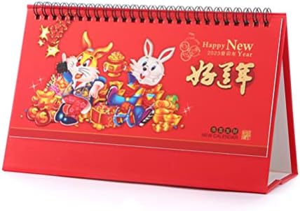 לוח השנה של Stobok Desk 2023 לוח השנה הפוך בודד לוח השנה הסיני השנה השנה השנה החודשית לוח השנה של שולחן העבודה 3 יחידים