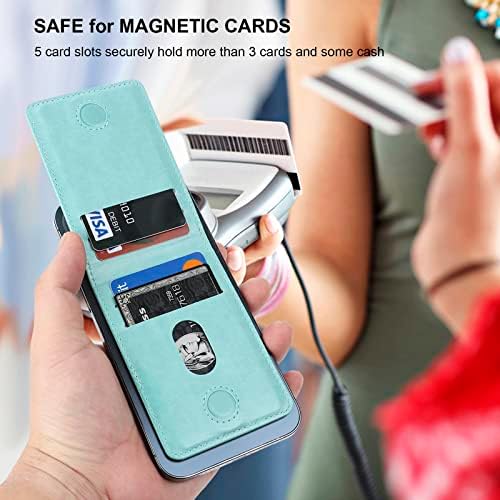 Kihuwey עבור מחזיק כרטיסי ארנק Magsafe עם ארנק RFID מעור מגנטי ובטוח MAG ובטוח.