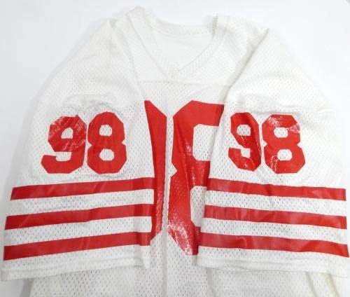 בסוף שנות השמונים תחילת שנות התשעים סן פרנסיסקו 49ers 98 משחק השתמשו בג'רזי לבן 48 742 - משחק NFL לא חתום משומש