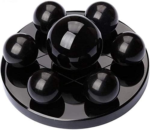 Huangxing - שולחן בית משרדי פנג שואי קישוט כדור בדולח/כדורים דקורטיביים כדור קבץ שחור טבעי