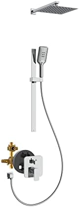 Dulse Showerspas 3008-Ch Chrome Combo System, 2.5 GPM