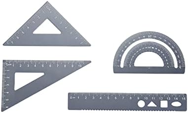 4 יחידות משולש בקנה מידה שליט סט, בקנה מידה שליט גיאומטריה ניסוח כלי, מטרי סנטימטר