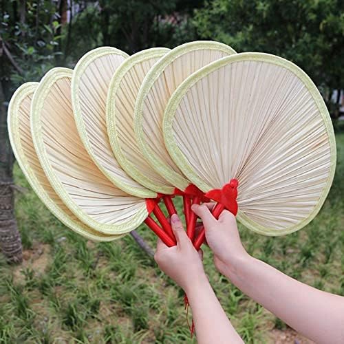 טבעי בעבודת יד Big Cattail Leaf Fan Raffia מאוורר הקיץ מאוורר מעריצים עלים דקלים ארוגים לאספקת מסיבות טרופיות קמפינג