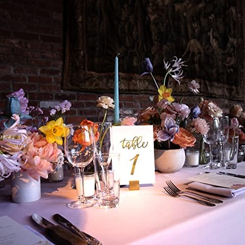 זהב מספרי שולחן לחתונה קבלה דו צדדי חתונה שולחן מספר כרטיסי שולחנות סימנים קליגרפיה רדיד שולחן מספרים 1-30 עבור אירועים