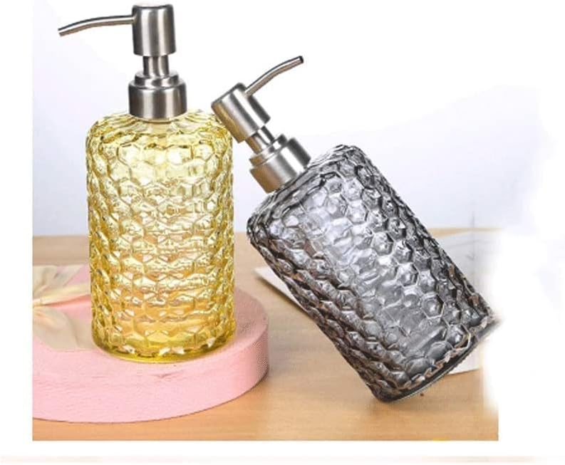 מתקן סבון ANIIC לוחץ על סוג סבון סוג, משאבת מתקן זכוכית, קיבולת 15.2 גרם משאבת סבון שמפו שמפו שמפו ג'ל סבון חדר אמבטיה
