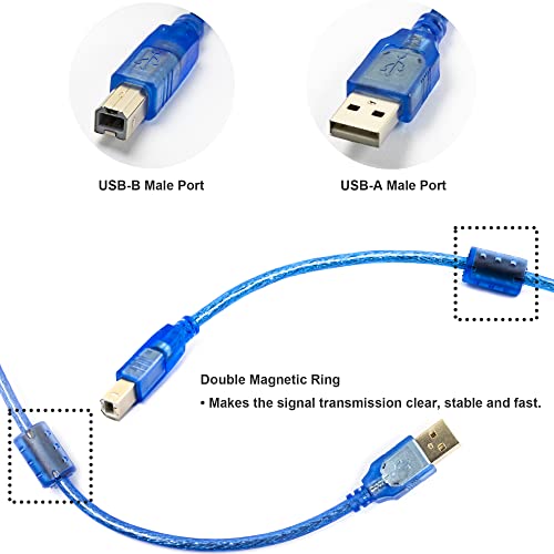 Naughtystarts כבל סנכרון נתונים USB 10 מטר עבור Arduino Uno R3 לוח ATMEGA328P MEGA2560 בערך 10M / 33ft אורך