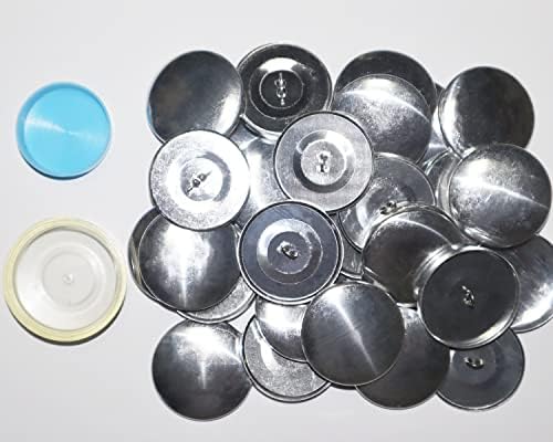ערכת כפתור כפתור Queleynt כפתור כפתורים מכוסה לחצני כפתורי כיסוי ערכת לחצני כיסוי עם 1 כלים אבזם הגדרה 50 ערכות בגודל