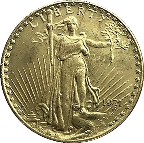עדה מטבע מבוזר מטבע מבוזר האהוב של מטבע 1921 אמריקאי חירות נשר זהב-מצופה קשה מטבע עותק מטבע הנצחה מטבע אוסף מזל