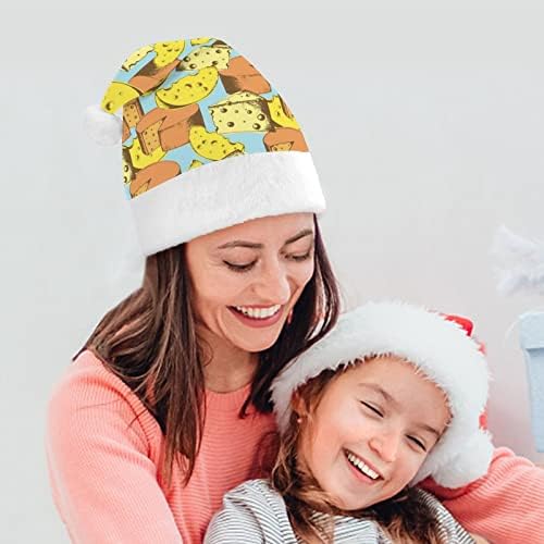 בציר גבינת דפוס חג המולד כובעי בתפזורת מבוגרים כובעי חג המולד כובע לחגים חג המולד ספקי צד