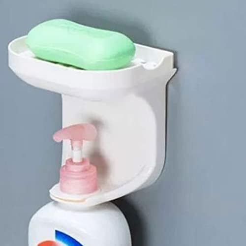 מחזיק סבון Wyndel שאינו מסמן מקלחת מקלחת ג'ל מתלה בקבוק שמפו מתלה לאחסון קיר מתלה אמבטיה
