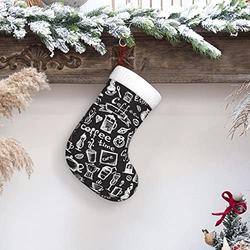כלי קפה Cutedwarf Christma Stockings קישוטי עץ חג המולד גרבי חג המולד למסיבות חג חג המולד מתנות 18 אינץ '