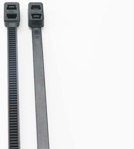 עניבת כבלים לולאה כפולה של JTITOU, כבל כפול כפול כפול כפול כבל חוט וניהול כבלים ניילון רוכסן ניילון, 8 אינץ
