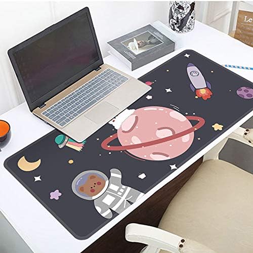 מחצלת שולחן Kawaii, כרית עכבר חמודה, כרית מקלדת של מחצלת עכבר משחקים גדולה, מחצלת שולחן מחשב נייד למשחקים, כתיבה
