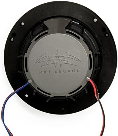 צלילים רטובים - שלושה זוגות של Revo 6 -SWB שחור סגור סגור סגור 6.5 אינץ 'LED רמקולים קואקסיאליים ימיים