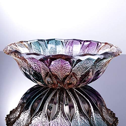 Ovast Creative Style Fruy Plate Hame Hame Glass Glose Crystal Pliepy Pliotoy סלון אופנת צלחת פרי מיובש