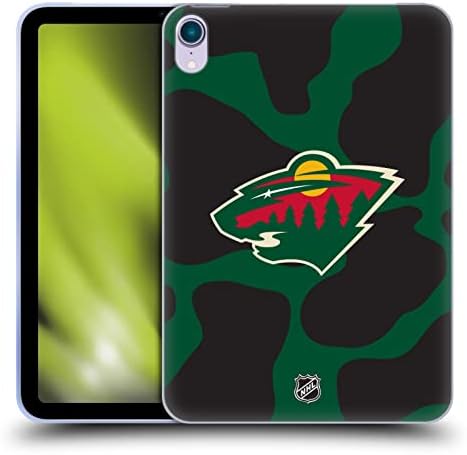 עיצובים של תיק ראש מורשה רשמית דפוס פרה של NHL מינסוטה מארז ג'ל רך פראי תואם ל- Apple iPad Mini
