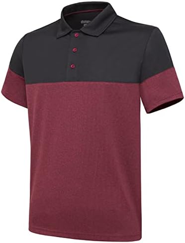 חולצות פולו של Jutonhdl לגברים חולצת פולו גולף חיצונית מהירה UPF 50+ הגנת שמש חולצה שרוול קצר