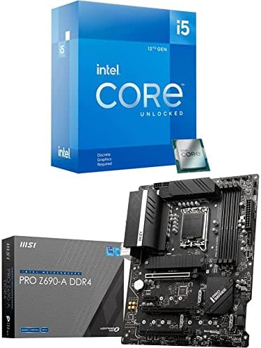 Intel Core I5-12600KF מעבד שולחן עבודה 10 עם MSI PRO Z690-A DDR4 Proseries לוח אם